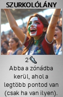 Szurkolólány kártya